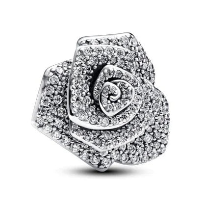Extra Large Rose Bead Charm Pendant