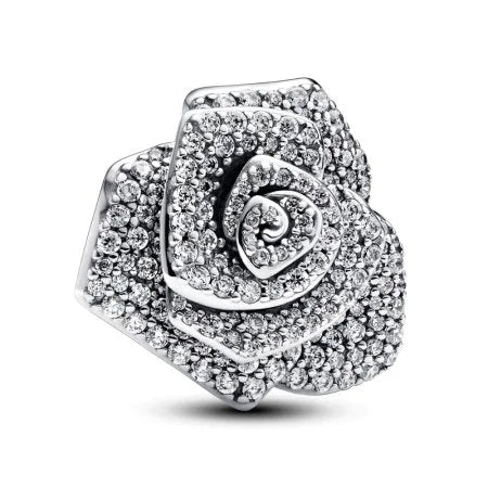 Extra Large Rose Bead Charm Pendant