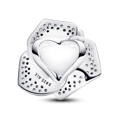 Extra Large Rose Bead Charm Pendant