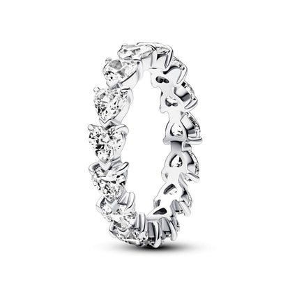 Row of hearts Eternity Ring
