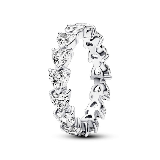 Row of hearts Eternity Ring
