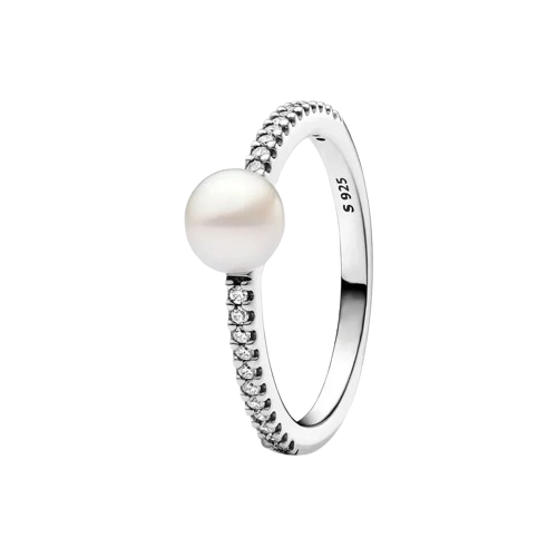 Pearl Solitaire Ring