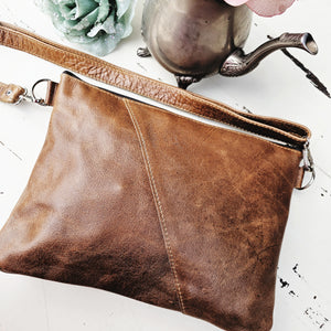 The Fabulous Genuine Leather Crossbody Bag in Tan