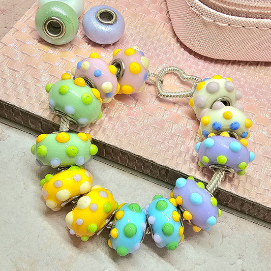 3D Dotted Murano Bead