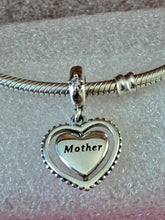 Load image into Gallery viewer, 925 Sterling Silver Mother &quot;Remember I Love You&quot; Heart Dangle Charm