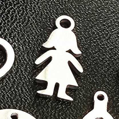 Silver Stainless Steel Charms - Water and Tarnish Proof