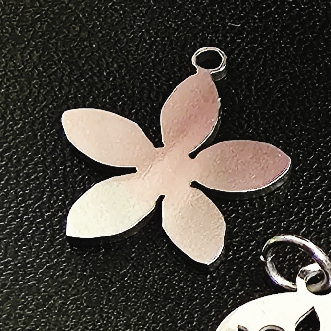 Silver Stainless Steel Charms - Water and Tarnish Proof