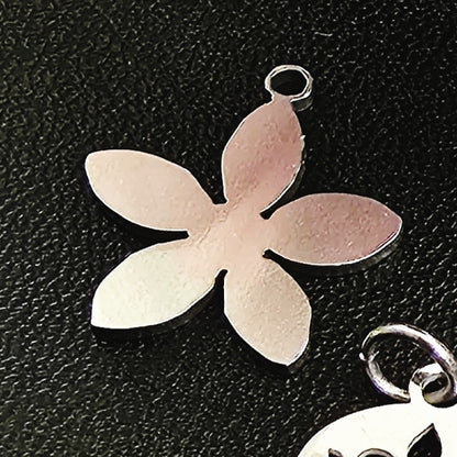 Silver Stainless Steel Charms - Water and Tarnish Proof