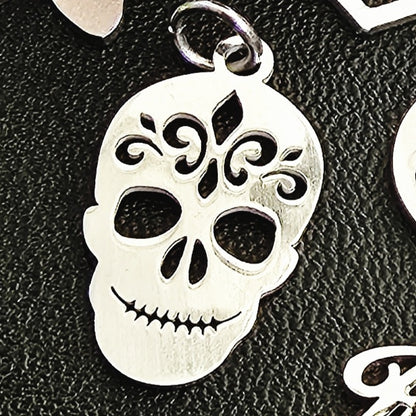 Silver Stainless Steel Charms - Water and Tarnish Proof