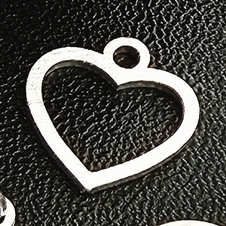 Silver Stainless Steel Charms - Water and Tarnish Proof