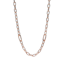 Load image into Gallery viewer, 925 Sterling Silver Rose Gold ME Link Necklace