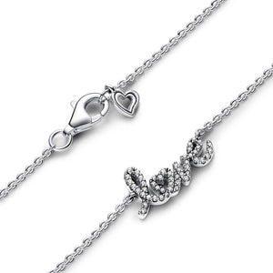 925 Sterling Silver Love Necklace