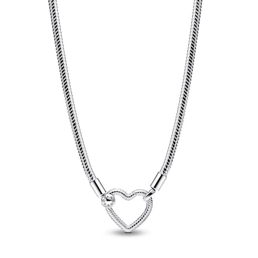 Heart Closure Snake Chain Necklace