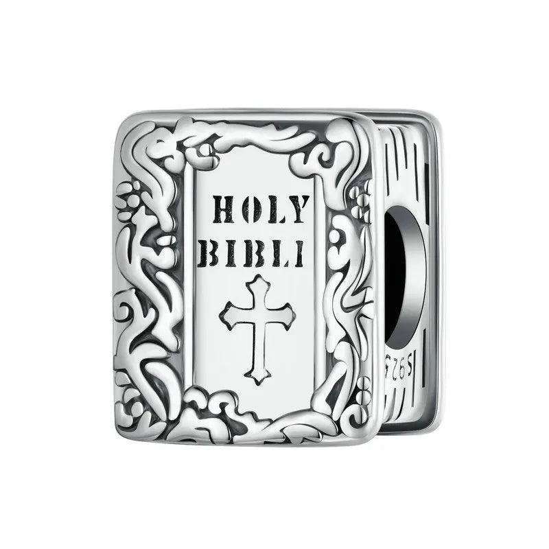 "For with God nothing in Impossible" Holy Bible Bead Charm