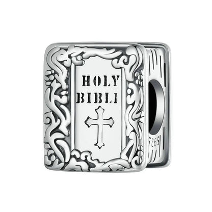 "For with God nothing in Impossible" Holy Bible Bead Charm