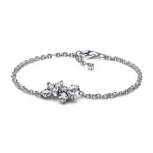 Load image into Gallery viewer, 925 Sterling Silver Herbarium Cluster Chain Bracelet