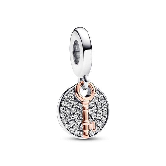 Heart Key And Lock Charm