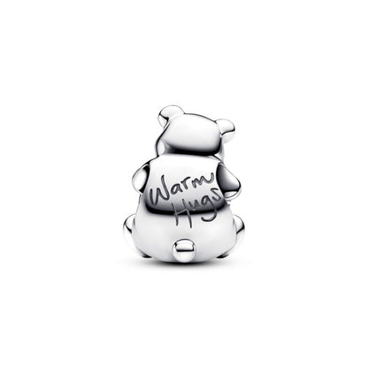 Christmas Polar Bear "Warm Hugs" Opal Stone Bead Charm
