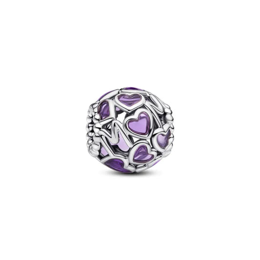 Openwork Hearts Mum Charm