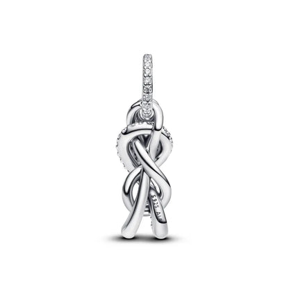 Pavé Infinity Knot Dangle Charm