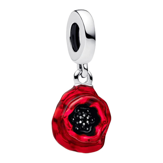 Poppy Flower Charm