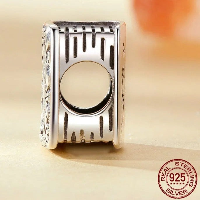 "For with God nothing in Impossible" Holy Bible Bead Charm
