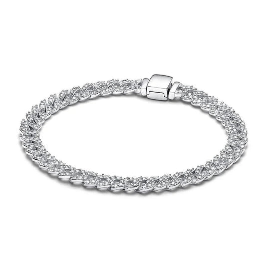 Timeless Pave Cuban Chain Bracelet