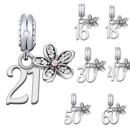 Birthday Daisy Dangle Charm