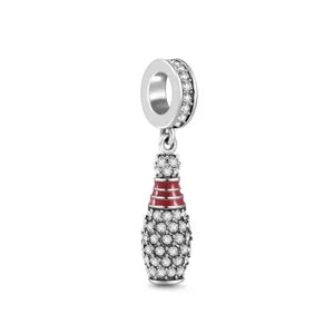 CZ Bowling Pin Dangle Charm