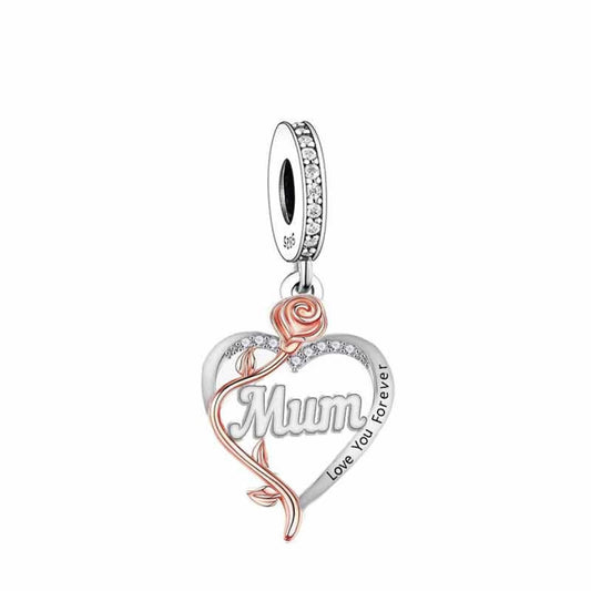 Mum “Love You Forever” Dangle Charm