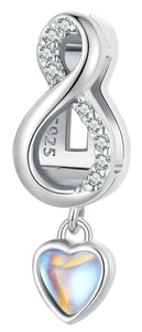 925 Sterling Silver Infinity Reflexion Charm