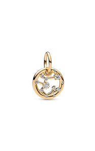 925 Sterling Silver Gold Plated Constellation/Zodiac Dangle Charm/Necklace