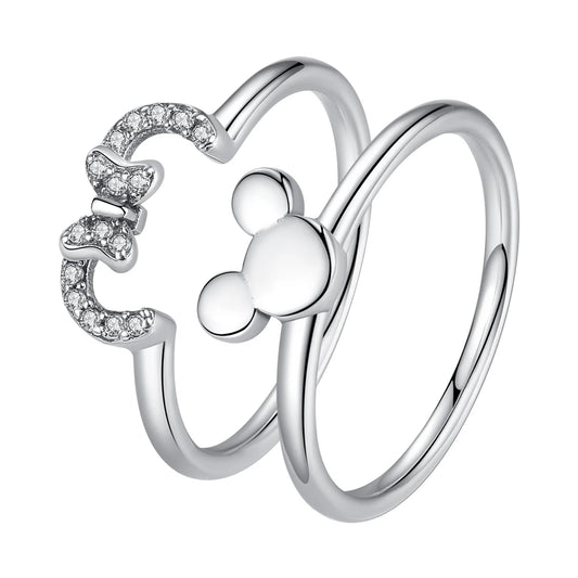 Mickey & Minnie Mouse Ring Set