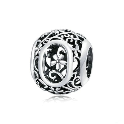 Alphabet Letter Flower bead Charm