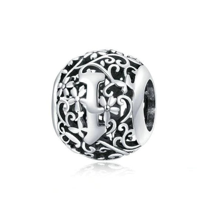 Alphabet Letter Flower bead Charm