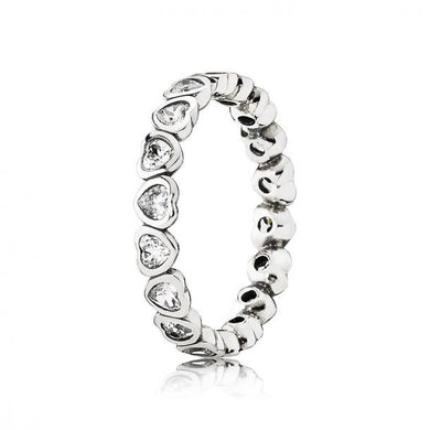 925 Sterling Silver CZ Heart Ring