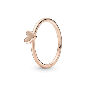 Rose Gold Plated Heart Promise Ring