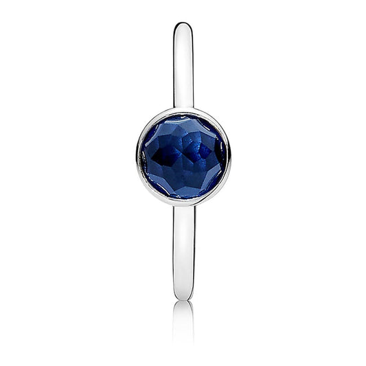 Blue CZ Ring