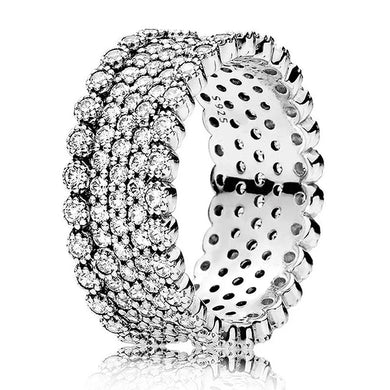 925 Sterling Silver Lavish Sparkling Ring