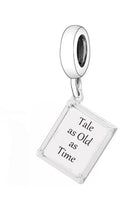 Load image into Gallery viewer, 925 Sterling Silver Beauty And The Beast A Tale As Old As Time Dangle Charm