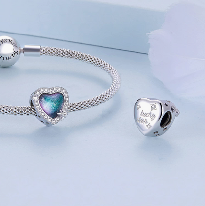 “Lucky Star” Heart Charm
