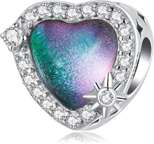 Load image into Gallery viewer, 925 Sterling Silver “Lucky Star” Heart Charm