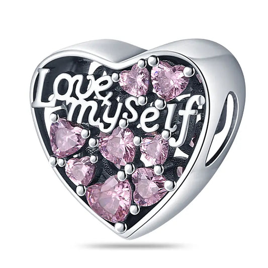 "Love Myself" Heart Bead Charm