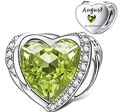 Heart Birthstones Bead charm