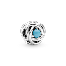 Load image into Gallery viewer, 925 Sterling Silver Eternity  Birthstone  Bead charm