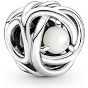 925 Sterling Silver Eternity  Birthstone  Bead charm