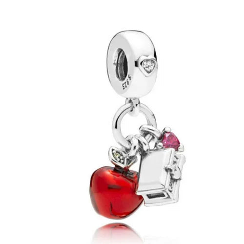Snow White Apple & Heart Box Dangle Charm