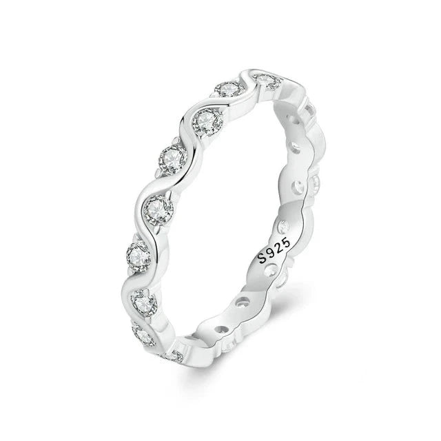 Clear CZ Stackable Ring