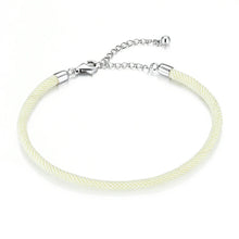 Load image into Gallery viewer, 925 Sterling Silver  Rope Adjustable Charm  Bracelets