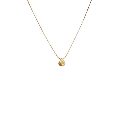 Stainless Steel 18k Gold Shell Necklace